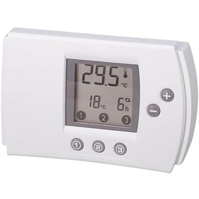 Velamp 2-tråds digital termostat, varm/kall. Vit Velamp 2-tråds digital termostat, varm/kall. Vit