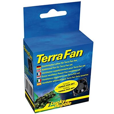 Lucky Reptile Terra Fan Fläkttillägg för Terra Fan Set God ventilation Förhindrar vattenansamling och dålig luftcirkulation Liten fläkt för terrarium och akvarium Lucky Reptile Terra Fan Fläkttillägg för Terra Fan Set God ventilation Förhindrar vattenansamling och dålig luftcirkulation Liten fläkt för terrarium och akvarium