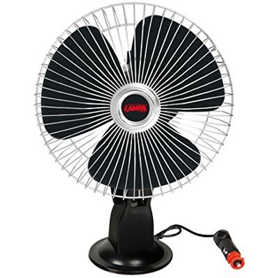 Lampa fläkt kromutseende med sugpropp 20 cm 24 V Lampa fläkt kromutseende med sugpropp 20 cm 24 V