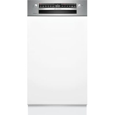 Bosch Serie 4, infälld diskmaskin med pannband, 45 cm, borstat stål, SPI4HMS13E Bosch Serie 4, infälld diskmaskin med pannband, 45 cm, borstat stål, SPI4HMS13E