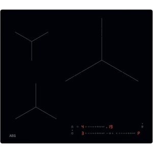 AEG TO63IV00IB induktionshäll, 60 cm, 3 matlagningszoner, paellazon, Hob2Hood-system, PowerBoost-funktion och paus, oberoende skjutreglage, individuell timer, utan ram, svart AEG TO63IV00IB induktionshäll, 60 cm, 3 matlagningszoner, paellazon, Hob2Hood-system, PowerBoost-funktion och paus, oberoende skjutreglage, individuell timer, utan ram, svart
