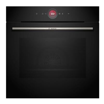 Bosch HBG7341B1, serie 8 smart inbyggd ugn, 60 x 60 cm, tillverkad i Tyskland, svart, smutsavvisande och självrengörande, Air Fry, Assist automatik, 3D varmluft, färgpekskärm och manövrerring Bosch HBG7341B1, serie 8 smart inbyggd ugn, 60 x 60 cm, tillverkad i Tyskland, svart, smutsavvisande och självrengörande, Air Fry, Assist automatik, 3D varmluft, färgpekskärm och manövrerring