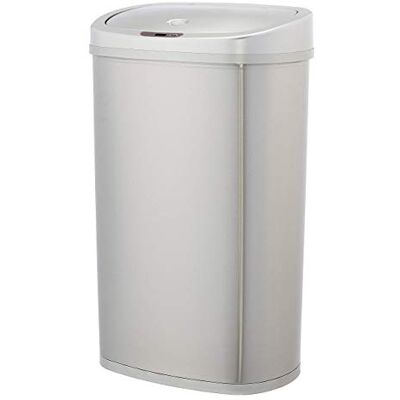 Amazon Basics soptunna i rostfritt stål 50L med beröringsfri rörelsesensor – rektangulär Amazon Basics soptunna i rostfritt stål 50L med beröringsfri rörelsesensor – rektangulär