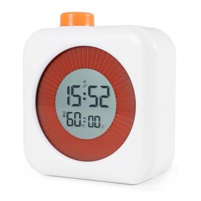 Carehabi digital visuell timer 3-i-1 med timer, klocka och larmfunktion, barntimer 60 minuters nedräkningstimer för kök skola kontor Carehabi digital visuell timer 3-i-1 med timer, klocka och larmfunktion, barntimer 60 minuters nedräkningstimer för kök skola kontor