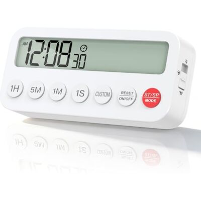 Elalove kökstimer magnetisk timer med stoppur 99 minuter 59 sekunder digital timer för matlagning barntimer för skola, kontor, sport, hudvård fritid volym justerbar Elalove kökstimer magnetisk timer med stoppur 99 minuter 59 sekunder digital timer för matlagning barntimer för skola, kontor, sport, hudvård fritid volym justerbar