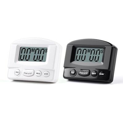 Elalove 2 st kökstimer magnetisk timer med stoppur, 99 minuter, 59 sekunders digital timer för matlagning, barntimer för skola, kontor, sport, hudvård, fritid, volym, justerbar Elalove 2 st kökstimer magnetisk timer med stoppur, 99 minuter, 59 sekunders digital timer för matlagning, barntimer för skola, kontor, sport, hudvård, fritid, volym, justerbar