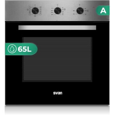 SVAN Multifunktionell ugn med rostfri fläkt SHM86500X. Kapacitet 65 liter, 3 000 W, 8 program, emaljerad inredning, enkel rengöring, energieffektivitet klass A SVAN Multifunktionell ugn med rostfri fläkt SHM86500X. Kapacitet 65 liter, 3 000 W, 8 program, emaljerad inredning, enkel rengöring, energieffektivitet klass A