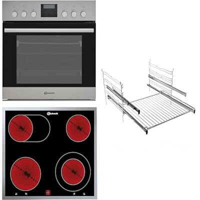 Bauknecht HEKO 500 Pyro – hällkombination/inbyggd spis med display och pyrolys (65 l)/glaskeramisk spishäll (60 cm)/4 kokzoner, varav 1 rost-dubbelkrets-kokzon, 1 DUO-dubbelkrets, kokzon Bauknecht HEKO 500 Pyro – hällkombination/inbyggd spis med display och pyrolys (65 l)/glaskeramisk spishäll (60 cm)/4 kokzoner, varav 1 rost-dubbelkrets-kokzon, 1 DUO-dubbelkrets, kokzon