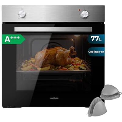 Cecotec Inbyggd ugn, Bolero Hexa, C126000 Inox A GloveKit, 2 800 W, 4 funktioner, Steam Assist, Steam EasyClean, kylfläkt, trippelglas, inomhusljus Cecotec Inbyggd ugn, Bolero Hexa, C126000 Inox A GloveKit, 2 800 W, 4 funktioner, Steam Assist, Steam EasyClean, kylfläkt, trippelglas, inomhusljus