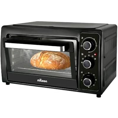 Nilson Life Bordsugn, 28 l, konvektion, 1 500 W, 5 matlagningsfunktioner, mekanisk styrning, NHS2800N, justerbar termostat, maximal temperatur 230 °C, timer 60 min Nilson Life Bordsugn, 28 l, konvektion, 1 500 W, 5 matlagningsfunktioner, mekanisk styrning, NHS2800N, justerbar termostat, maximal temperatur 230 °C, timer 60 min