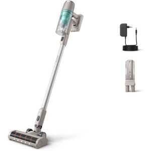 Philips sladdlös dammsugare 2000-serien, kraftfull sugkraft på hårda golv, 40 minuters drifttid, munstycke med LED-lampa, utbytbart batteri, lätt, 3-stegsfiltrering, väggfäste (XC2012/01) Philips sladdlös dammsugare 2000-serien, kraftfull sugkraft på hårda golv, 40 minuters drifttid, munstycke med LED-lampa, utbytbart batteri, lätt, 3-stegsfiltrering, väggfäste (XC2012/01)