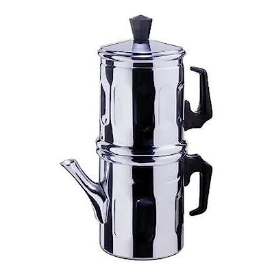 Ilsa Napolitansk Kaffebryggare - Traditionell Design - Aluminium - 3-4 Koppar Ilsa Napolitansk Kaffebryggare - Traditionell Design - Aluminium - 3-4 Koppar