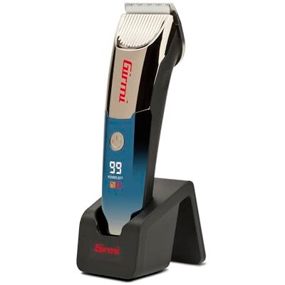 Girmi Rc56 Skägg- Och Hårtrimmer, Keramisk Klippkniv För Precisa Resultat, Digital Display Med Batterinivå, Klipplängd 1–3 Mm, Blå Girmi Rc56 Skägg- Och Hårtrimmer, Keramisk Klippkniv För Precisa Resultat, Digital Display Med Batterinivå, Klipplängd 1–3 Mm, Blå