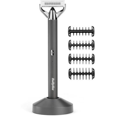 BaByliss X-Blade elektrisk rakapparat, stubb- och skäggtrimmer, Ultravassa precisionsblad, 50° rörligt huvud, 4x distanskammar 1–5 mm, Sladdlös litiumjonbatteri, 100% vattentät, OT996E BaByliss X-Blade elektrisk rakapparat, stubb- och skäggtrimmer, Ultravassa precisionsblad, 50° rörligt huvud, 4x distanskammar 1–5 mm, Sladdlös litiumjonbatteri, 100% vattentät, OT996E