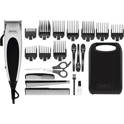 Wahl Home Pro Clipper, sladddriven hårklippare för män med förvaringsväska Komplett klippkit, precisionsslipade blad, kraftfull motor, justerbart avsmalnande handtag, 8 tillbehörskammar Wahl Home Pro Clipper, sladddriven hårklippare för män med förvaringsväska Komplett klippkit, precisionsslipade blad, kraftfull motor, justerbart avsmalnande handtag, 8 tillbehörskammar