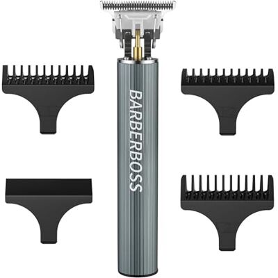 BARBERBOSS T-Blade hårklippare, skäggtrimmer för män, trådlös detaljhårklippare, precisionsvårdssats med USB-laddningsfunktion och 3 klämmor BARBERBOSS T-Blade hårklippare, skäggtrimmer för män, trådlös detaljhårklippare, precisionsvårdssats med USB-laddningsfunktion och 3 klämmor