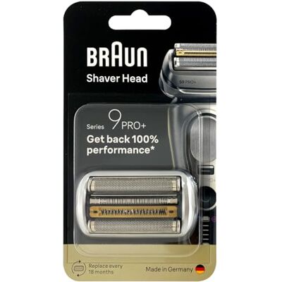 Braun Series 9 PRO + elektrisk rakapparat original ersättningshuvud, få tillbaka 100% prestanda, kompatibel med serie 9-rakapparat, 96 m Braun Series 9 PRO + elektrisk rakapparat original ersättningshuvud, få tillbaka 100% prestanda, kompatibel med serie 9-rakapparat, 96 m