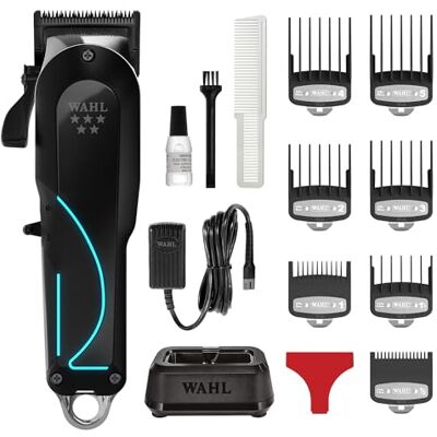 Wahl Senior 2.0 Professionell Trådlös Hårklippare för Taper och Fade Sladdlös Klippare med Adaptiv Hastighetskontroll och DLC-belagt Blad, med upp till 2,5 Timmars Sladdlös Drifttid Wahl Senior 2.0 Professionell Trådlös Hårklippare för Taper och Fade Sladdlös Klippare med Adaptiv Hastighetskontroll och DLC-belagt Blad, med upp till 2,5 Timmars Sladdlös Drifttid