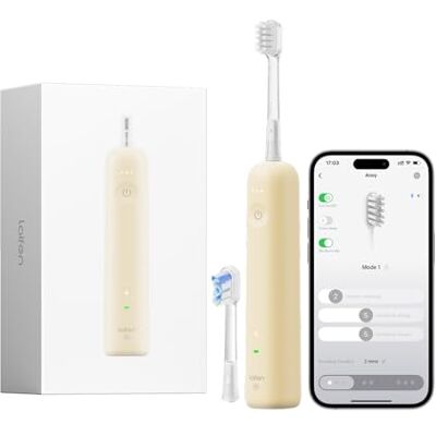 Laifen Wave Special Elektrisk Tandborste, Sonic Elektrisk Tandborste för Vuxna med App, 2 Borsthuvuden (Gul) Laifen Wave Special Elektrisk Tandborste, Sonic Elektrisk Tandborste för Vuxna med App, 2 Borsthuvuden (Gul)