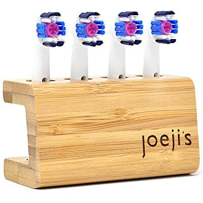 joeji's Kitchen Joeji kökets böjd huvudhållare för elektrisk tandborste – fristående förvaringshållare i bambu för fyra påfyllningshuvuden – förbättrad storlek passar nu oral B och de flesta ersättningshuvudstorlekar joeji's Kitchen Joeji kökets böjd huvudhållare för elektrisk tandborste – fristående förvaringshållare i bambu för fyra påfyllningshuvuden – förbättrad storlek passar nu oral B och de flesta ersättningshuvudstorlekar