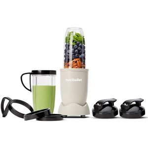 NutriBullet Pro 900, med 7 tillbehör, elektrisk blender, hackare, smoothieblender, multifunktionsblender, 900 W effekt, 2st 900 ml koppar, Matte Sand, NB910MASN NutriBullet Pro 900, med 7 tillbehör, elektrisk blender, hackare, smoothieblender, multifunktionsblender, 900 W effekt, 2st 900 ml koppar, Matte Sand, NB910MASN