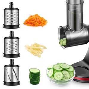 AMZCHEF Slicer Shredder Attachment for ZM1501och GM3001 juicepressar ZM1501 tillbehör GM3001 tillbehör 3 avtagbara trumblad rostfritt stål AMZCHEF Slicer Shredder Attachment for ZM1501och GM3001 juicepressar ZM1501 tillbehör GM3001 tillbehör 3 avtagbara trumblad rostfritt stål