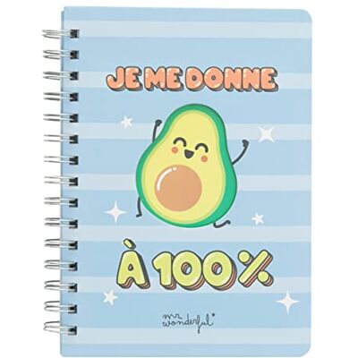 Mr. Wonderful Avokado anteckningsbok jag ger mig till 100% Mr. Wonderful Avokado anteckningsbok jag ger mig till 100%