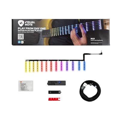 Visual Note KIT C, Gitarrinlärnings- och undervisningsenhet, bestående av RGB LED-tangentbordsplatta och APP, kompatibel med klassisk gitarr, 650 mm skala Visual Note KIT C, Gitarrinlärnings- och undervisningsenhet, bestående av RGB LED-tangentbordsplatta och APP, kompatibel med klassisk gitarr, 650 mm skala