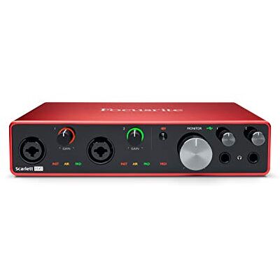 Focusrite Scarlett 8i6 3:e generationens USB-ljudgränssnitt för inspelning, låtskrivande och streaming, hi-fi, inspelning i studiokvalitet med transparent uppspelning Focusrite Scarlett 8i6 3:e generationens USB-ljudgränssnitt för inspelning, låtskrivande och streaming, hi-fi, inspelning i studiokvalitet med transparent uppspelning