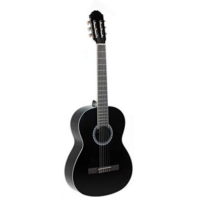 GEWA Konsertgitarr, Gitarr Basic, Kropp Lind, Greppbräda Pakkaträ, förkromade mekaniker, 1/4 svart GEWA Konsertgitarr, Gitarr Basic, Kropp Lind, Greppbräda Pakkaträ, förkromade mekaniker, 1/4 svart