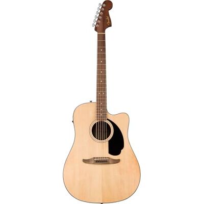 Fender California Standard Redondo CE akustisk gitarr, grantopp, svart pickguard, naturlig Fender California Standard Redondo CE akustisk gitarr, grantopp, svart pickguard, naturlig