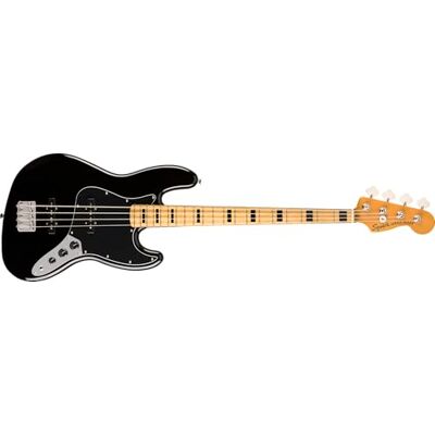 Fender Squier Classic Vibe 70s Jazz Bas Gitarr, Svart Elbas i vintagestil, perfekt för nybörjare och medelgoda spelare, 70-talsinspirerad ton, bunden greppbräda Fender Squier Classic Vibe 70s Jazz Bas Gitarr, Svart Elbas i vintagestil, perfekt för nybörjare och medelgoda spelare, 70-talsinspirerad ton, bunden greppbräda