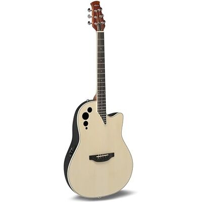 Applause E-ackustisk gitarr Spirit utvald granlock Mid-depth Lyrachord-kropp Cutaway AP2T Preamp + stämapparat Natur AAE-044-4S Applause E-ackustisk gitarr Spirit utvald granlock Mid-depth Lyrachord-kropp Cutaway AP2T Preamp + stämapparat Natur AAE-044-4S