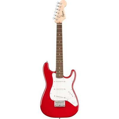 Fender Squier elektrisk mini Stratocaster-gitarr i Dakota röd – den perfekta nybörjargitarren. Fender Squier elektrisk mini Stratocaster-gitarr i Dakota röd – den perfekta nybörjargitarren.