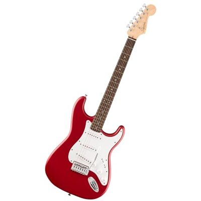 Fender Squier Debut Series Stratocaster Electric Guitar, Beginner Guitar, with 2-Year Warranty, Satin Dakota Red Fender Squier Debut Series Stratocaster Electric Guitar, Beginner Guitar, with 2-Year Warranty, Satin Dakota Red