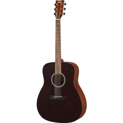 Yamaha F400 akustisk gitarr – traditionell dreadnought-kropp, 25 tums mensur, lågt strängavstånd, diskret matt finish, högresonant bracing – smoky svart Yamaha F400 akustisk gitarr – traditionell dreadnought-kropp, 25 tums mensur, lågt strängavstånd, diskret matt finish, högresonant bracing – smoky svart
