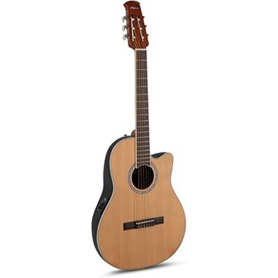 Applause E akustisk gitarr, Elite AE44-7S, vintage-lackerad satin, AE44-7S, Mid Cutaway Applause E akustisk gitarr, Elite AE44-7S, vintage-lackerad satin, AE44-7S, Mid Cutaway