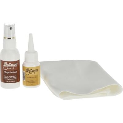 GEWA Bellacura Premium instrument vårdset för gitarr – 3-delat set med fingerbrädsolja, vårdemulsion och mikrofiberduk Made in Germany GEWA Bellacura Premium instrument vårdset för gitarr – 3-delat set med fingerbrädsolja, vårdemulsion och mikrofiberduk Made in Germany