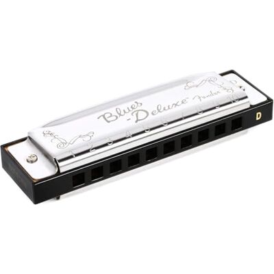 Fender 099-0701-004 Blues Deluxe harmonica, nyckel för D Fender 099-0701-004 Blues Deluxe harmonica, nyckel för D