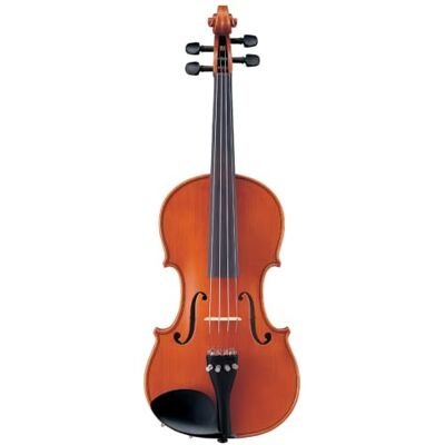 Yamaha V5SA18 Akustisk Violinsset Storlek 1/8, Brun Handgjord Student-violin med Granlock, Lönnkropp, Ebenholtskomponenter och Fine Tuners, Inkl. Fodral, Stråke och Harts Yamaha V5SA18 Akustisk Violinsset Storlek 1/8, Brun Handgjord Student-violin med Granlock, Lönnkropp, Ebenholtskomponenter och Fine Tuners, Inkl. Fodral, Stråke och Harts