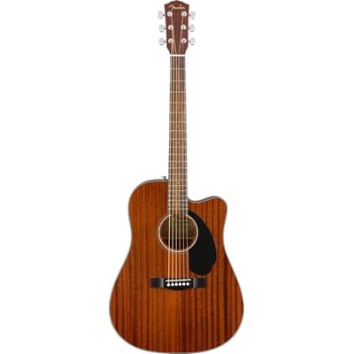Fender CD-60SCE Dreadnought, greppbräda i valnöt, all-mahogny Fender CD-60SCE Dreadnought, greppbräda i valnöt, all-mahogny