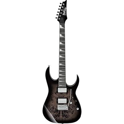 Ibanez Gio GRG220PA1-BKB transparent brun svart Burst – elgitarr Ibanez Gio GRG220PA1-BKB transparent brun svart Burst – elgitarr