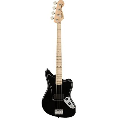 Fender Squier by Affinity Series Elektrisk Jaguar-bas med Humbucker-pickup, greppbräda i lönn i svart Fender Squier by Affinity Series Elektrisk Jaguar-bas med Humbucker-pickup, greppbräda i lönn i svart