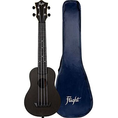 Flight Ukeleles TUSL35 lång hals ABS resa ukulele – svart Flight Ukeleles TUSL35 lång hals ABS resa ukulele – svart