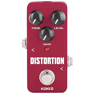 Kokko FDS-2 distorsionspedal – kompakt analog gitarr förvrängningspedal med klassiskt högt förstärkande ljud och äkta bypass Kokko FDS-2 distorsionspedal – kompakt analog gitarr förvrängningspedal med klassiskt högt förstärkande ljud och äkta bypass