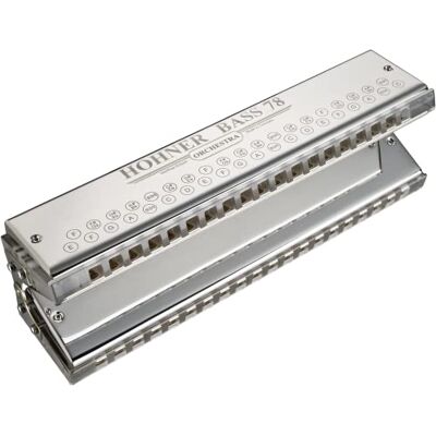 Hohner Munspel, orkester, bas 78, E – c2 Hohner Munspel, orkester, bas 78, E – c2