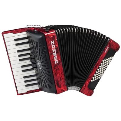 Hohner PIANO ACORDEONER. Kromatisk piano dragspel BRAVO II 48 RÖD A16532 SILENTKEY. Hohner PIANO ACORDEONER. Kromatisk piano dragspel BRAVO II 48 RÖD A16532 SILENTKEY.