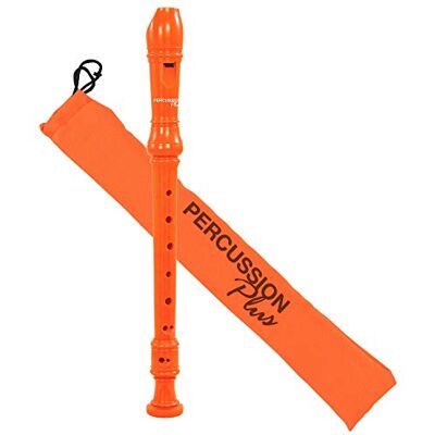 Percussion Plus PP1614 färgglad sopran Descant Recorder Orange Percussion Plus PP1614 färgglad sopran Descant Recorder Orange