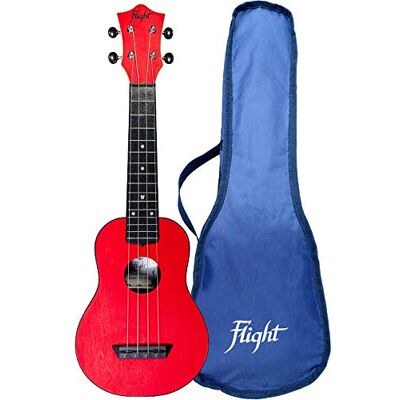 Flight , 4-strängad reseserier Sopran ukulele röd (TUS-35RD) Flight , 4-strängad reseserier Sopran ukulele röd (TUS-35RD)