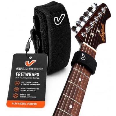 Gruv Gear FretWraps strängmuter 1-pack (svart, liten) (FW-1PK-SM) Gruv Gear FretWraps strängmuter 1-pack (svart, liten) (FW-1PK-SM)